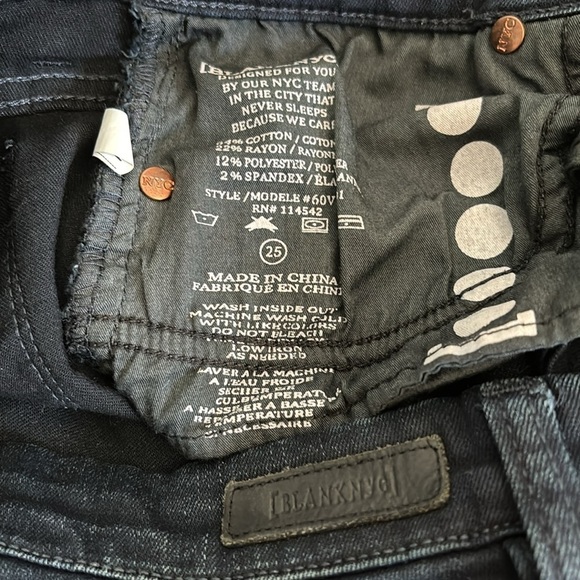 BLANK NYC Skinny Classique Dark Blue Jeans Size 25 - Picture 5 of 7